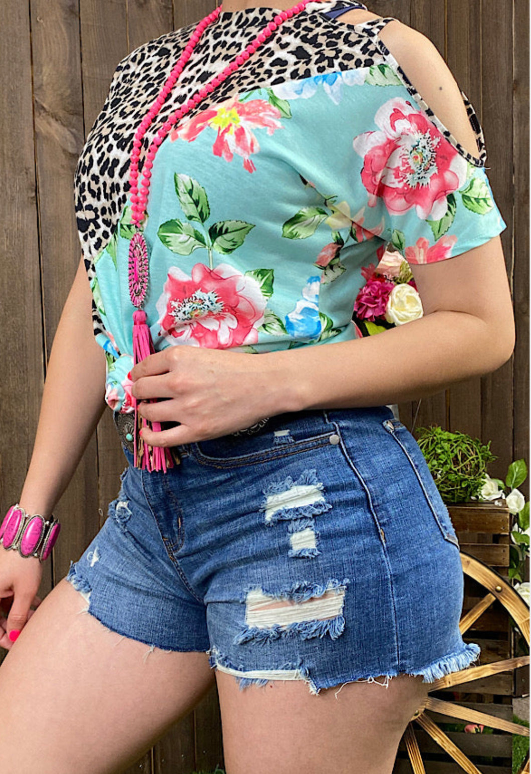 Floral leopard